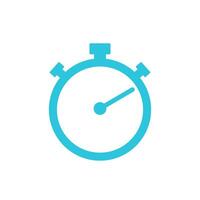 Timer, Time Stopwatch icon. Isolated on white background. From blue icon set. vector