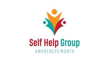 Self Help group awareness month observed each year during January. Self Help group awareness month creative concept design. template for banner, greeting card, poster with background. vector