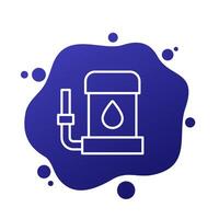 sump pump icon in line design vector