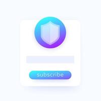 subscribe to VPN service, ui design vector