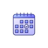 save a date icon with a calendar, outlined design vector
