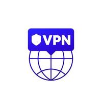 VPN icon, Virtual Private Network design vector