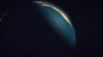 Earth at night with a dark background video