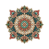 Religious mandala pattern ornate design png