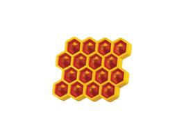 Honeycomb icon icon 3d render concept of organic honey with comb icon illustration vector