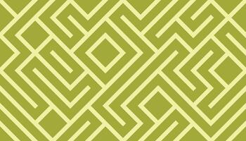 Geometric Pattern with Green Lines on Olive Background vector