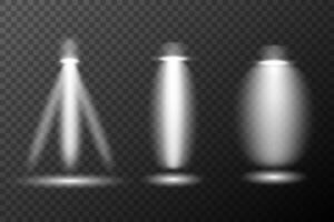 three different light sources vector