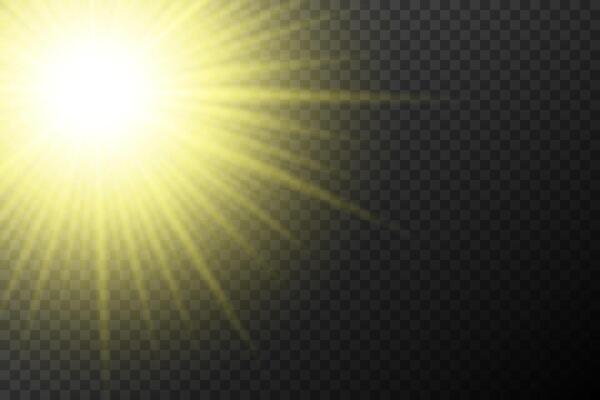 a yellow light on background