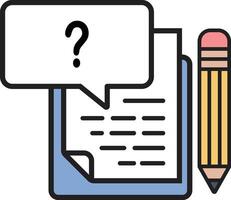 Notepad and pen icon Symbol illustration. vector