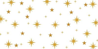 Background twinkling gold stars. Sparkle Star animation, flashing light effect vector