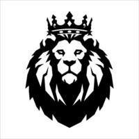 LION KING HEAD LOGO DESIGN vector