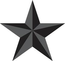 3D star design vector