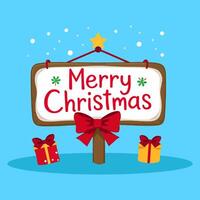 Merry christmas decorative background vector