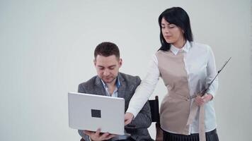 Concept of partnership in business. video