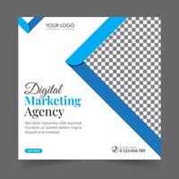 Digital marketing social media post business webinar for social media story, business post or stories banner template geometric shape design for attractive abstract elements post background space vector