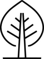 Tree leaf icon isolated. Sketch clipart vector