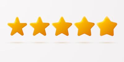 Collection of stars with different degrees of rounded corners. vector