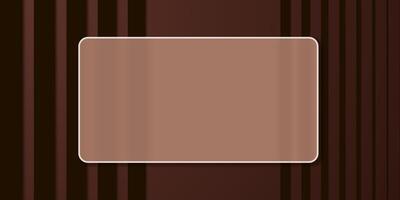 Coffee abstract background with glass matte frame in mocha mousse color. New trendy color palette. vector
