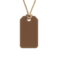 Rustic Brown Label Tag Design for Packaging and Branding png
