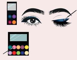 A beautiful eyes with gorgeous eye look vector