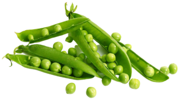 Realistic Display of Peas and Beans on Clear Backdrop png