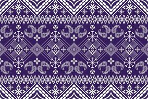 Geometric ethnic embroidery patterns design. vector