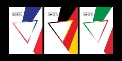 Dynamic flag color design template vector