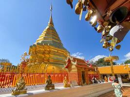 Wat Phra That Doi Suthep is a buddhist temple and tourist attraction in Chiang Mai, Thailand photo