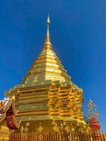 Wat Phra That Doi Suthep is a buddhist temple and tourist attraction in Chiang Mai, Thailand photo