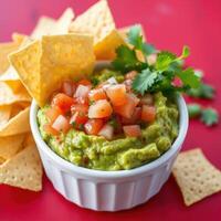 Guacamole with Pico De Gallo and Tortilla Chips photo