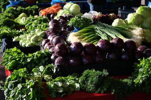 Discover Fresh and Colorful Vegetables at Your Local Farmers Market Today photo