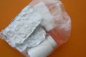 Medicine Package with Blister Packs and Containers for easy use photo