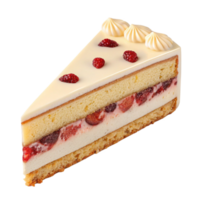 Fruit Cake pastry slice transparent background image png