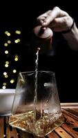 The Art of Pouring An Elegant Tea Ceremony with a Glass Teapot and Aesthetic Brewing photo