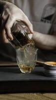 Mastering the Art of Tea Preparation Pouring a Delicious Herbal Blend for Ultimate Relaxation photo