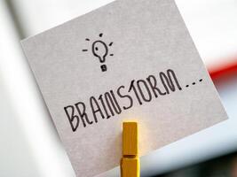 Office space innovation techniques for collaborative brainstorming and idea generation photo
