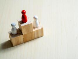 Top-down perspective minimalist art for competitive achievement and motivational balance photo