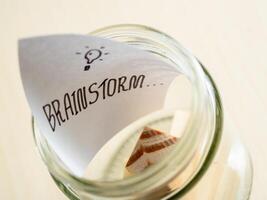 Brainstorming ideas for creative projects at home workspace document indoor self-improvement photo