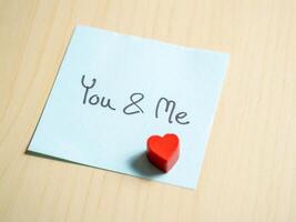 Love notes in a minimalist home office exploring the emotional creative content space photo
