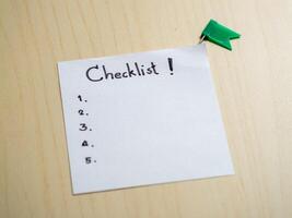 Creating productive checklists for office environments and creative workspace strategies photo