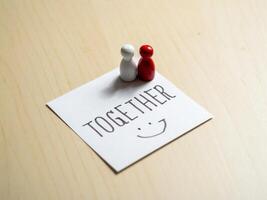 Minimalist togetherness emotional expression in an indoor connection photo