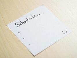 Creating an effective schedule planning your time office note minimalist productivity boost photo