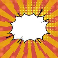 Comics Book Background. Colorful Halftone Pattern. Cartoon Speech Bubble. Dotted Texture. vector