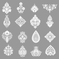Damask floral seamless background. baroque style pattern. vector
