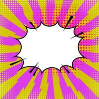 Comics Book Background. Colorful Halftone Pattern. Cartoon Speech Bubble. Dotted Texture. vector