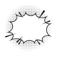 Comics Book Background. Colorful Halftone Pattern. Cartoon Speech Bubble. Dotted Texture. vector