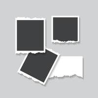 College Template Design Romantic Photo Frame vector