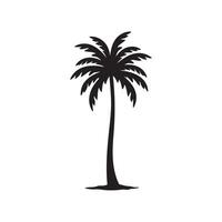 Creative simple Tree silhouette Style white design template vector