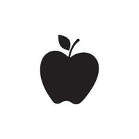 Creative simple Apple silhouette Style with white Design vector