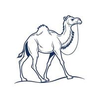 Amazing Camel silhouette Style with white background design vector